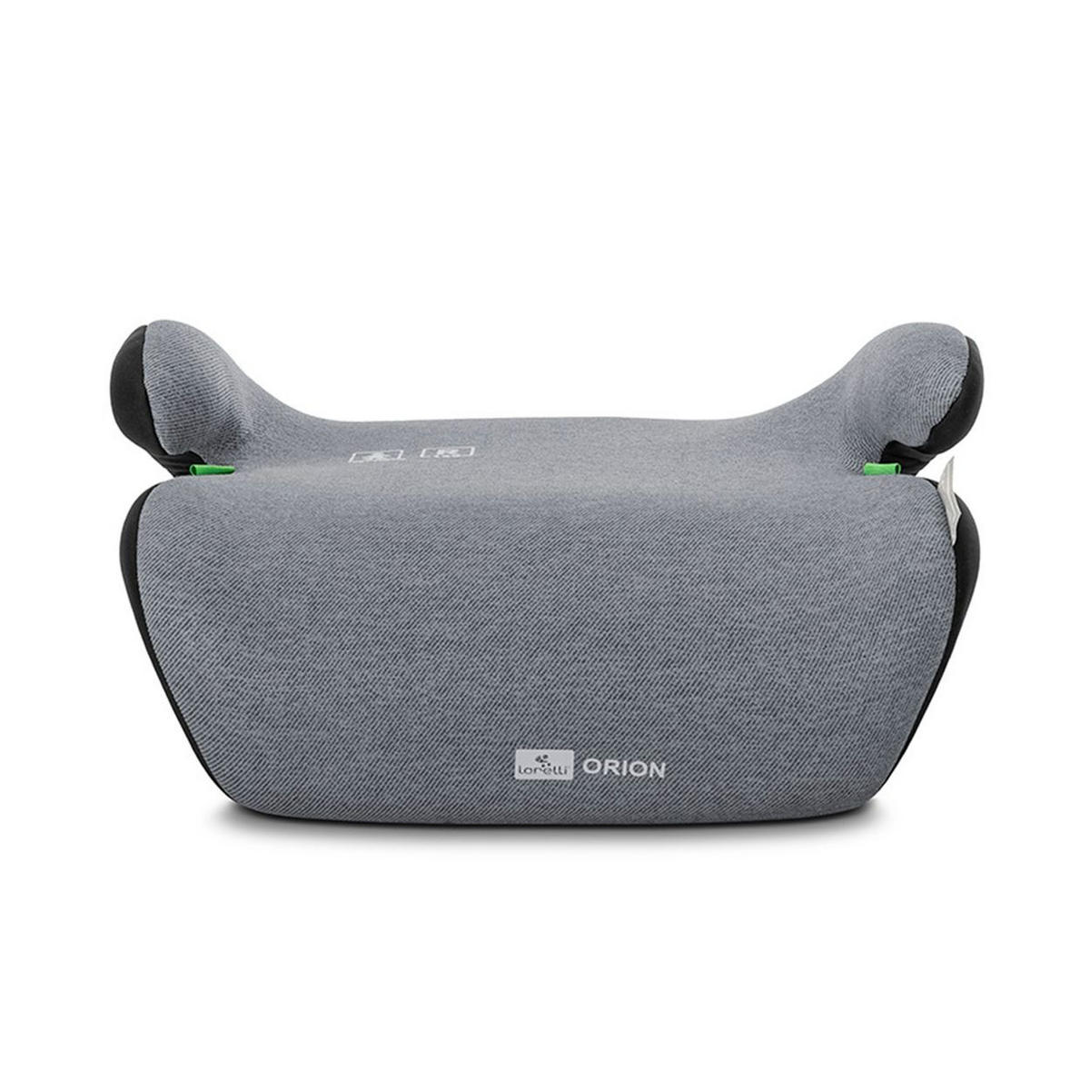 KINDERSITZE i-Size Orion grau schwarz (125-150cm) Boostersitz, Bezug waschbar - Schwarz, Kunststoff (43/20/37cm) - Lorelli