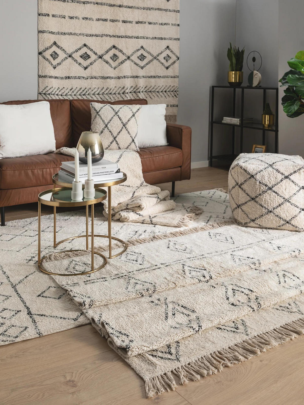 BAUMWOLLTEPPICH waschbar Naomi Cream 120x170 cm - Creme, Textil (120/170cm) - benuta Nest