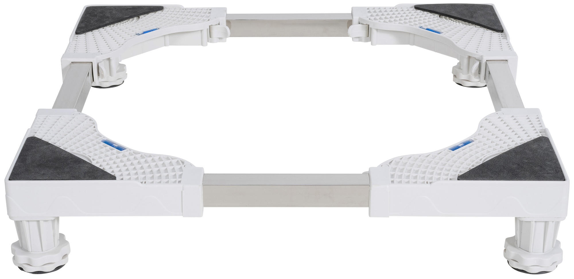 WASCHMASCHINENUNTERGESTELL BART 4 Füße für 300kg Weiß - Weiß, Kunststoff/Metall (63/13/63cm) - DELUKE