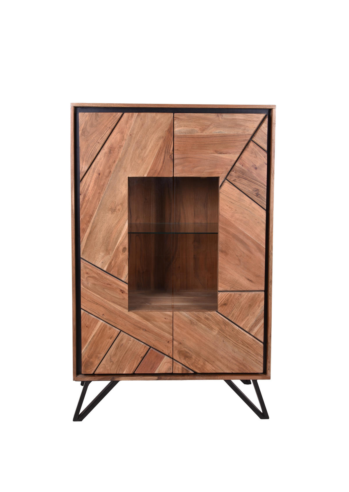 HIGHBOARD Ebba Akazienbraun 150x40x96cm - Akaziefarben, Holz (40/150/96cm) - DELUKE