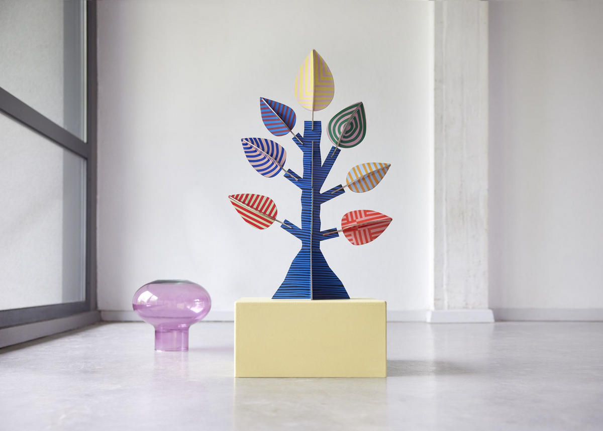 WANDOBJEKTE Studio ROOF, Tree of Life, 3D Bastel-Set, Design Jantien - Naturfarben, Karton (46.1/22.9/74cm) - ich-zapfe