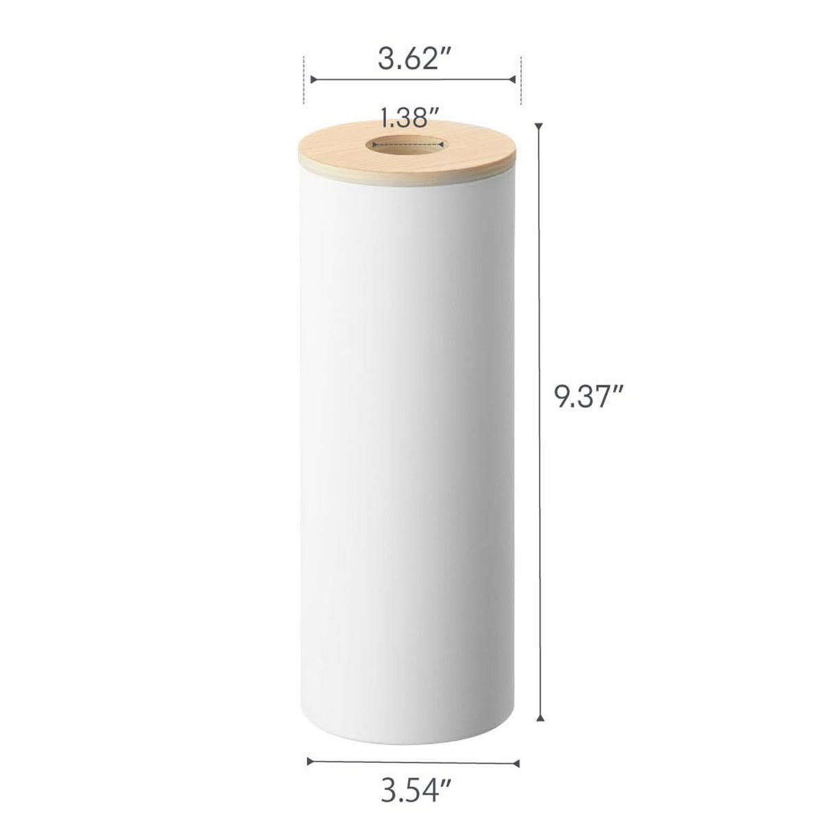 KOSMETIKTUCHSPENDER Rin 5982 weiß 23,8x9,2x9,2 cm - Braun, Metall (9.19/23.8/9.19cm) - Yamazaki