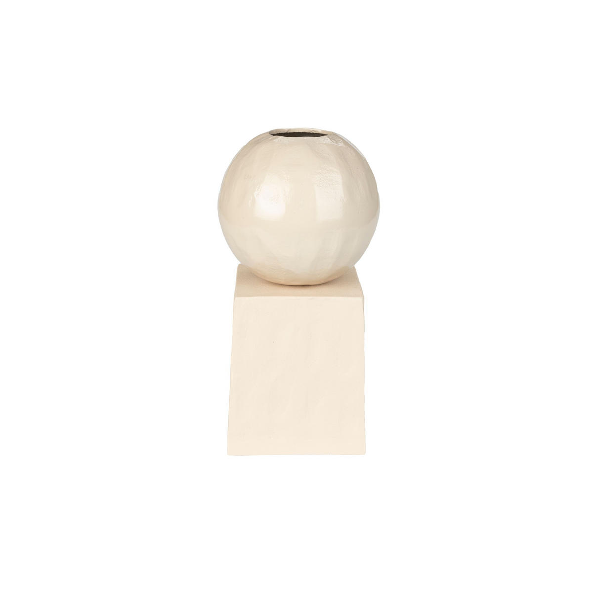 VASE Crocus Beige - Beige, Metall (30cm) - Zuiver