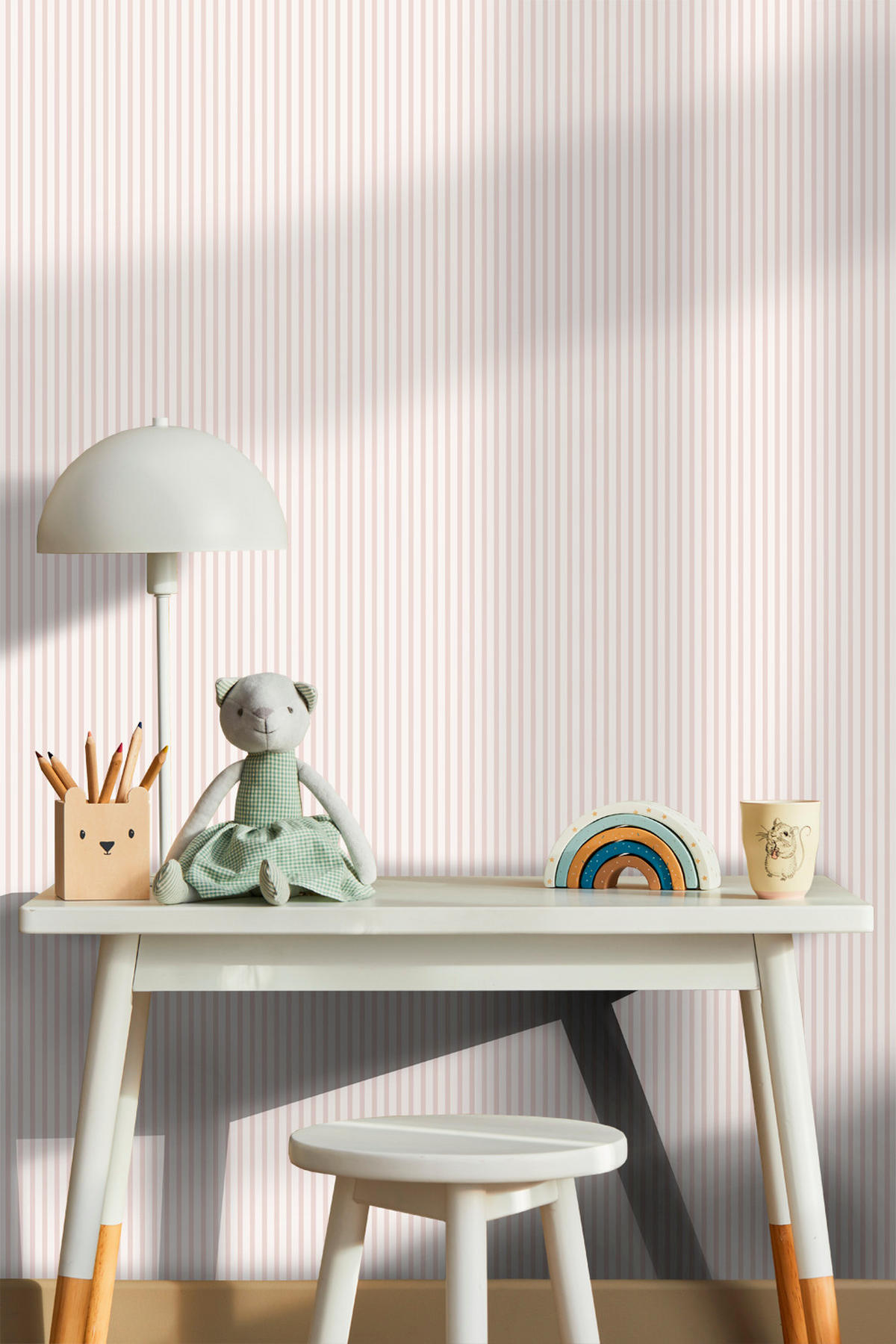 TAPETE Streifen 53 cm x 10 m - Pink, Papier (53/1000cm) - Sanders & Sanders