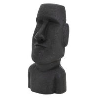 MOAI RAPA NUIL KOPF STATUE Anthrazit 53,5 cm - Anthrazit, Kunststoff (26.5/53.5/19cm) - ECD-Germany