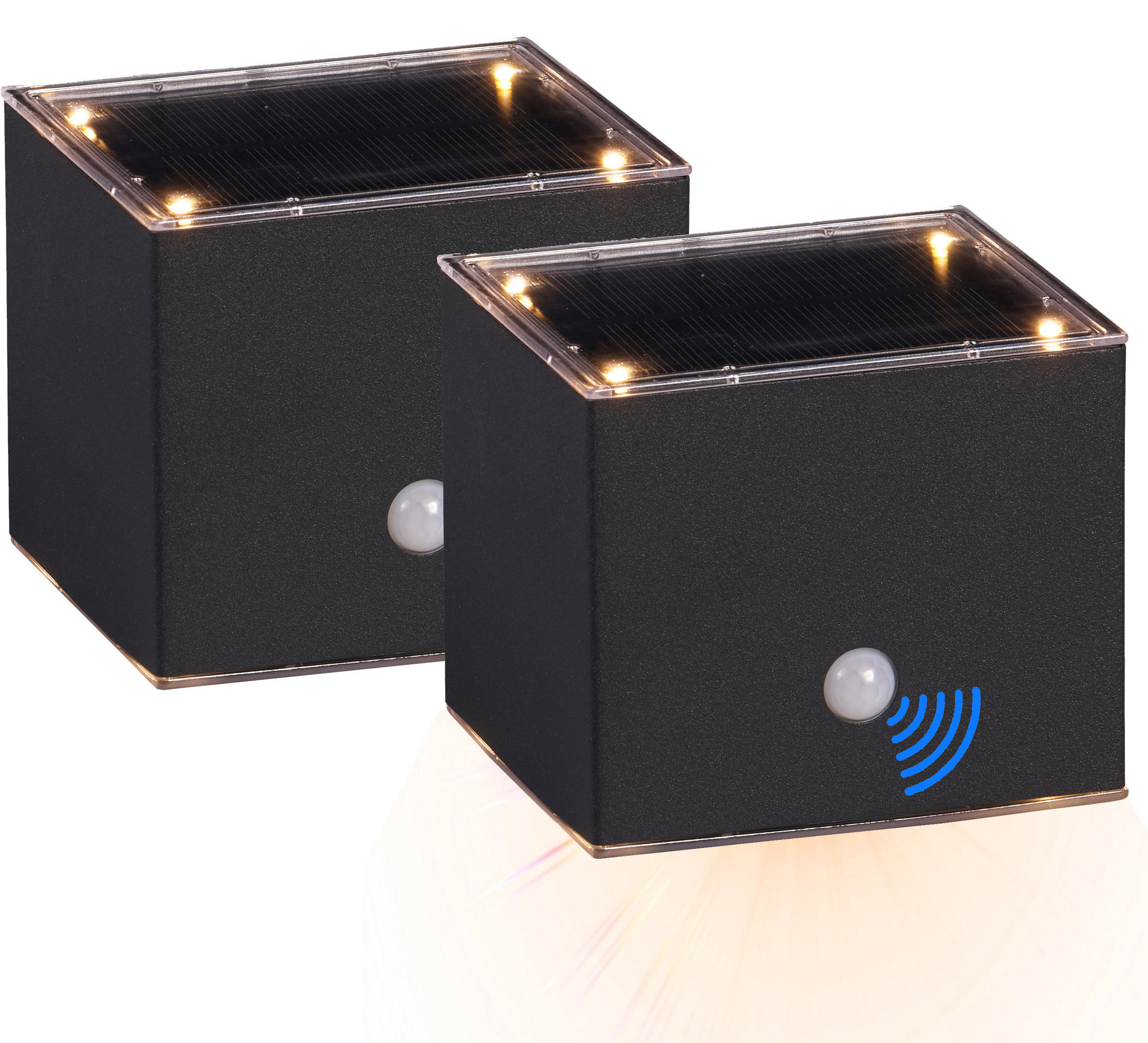 Northpoint Led-Solar-Wandleuchte Weiß 9.4x8x8.4 cm