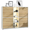 HIGHBOARD Cuba Türen in Eiche Natur - Eichefarben, Holzwerkstoff (130.5/105.5/35.5cm) - Vladon