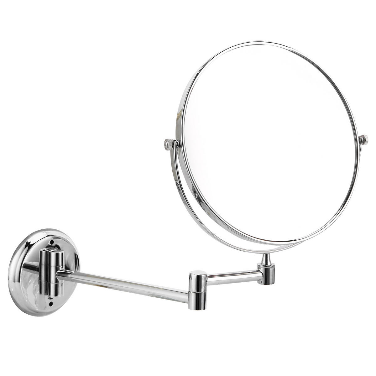 SCHMINKSPIEGEL wandmontiert – Kosmetikspiegel aus galvanisiertem Metall, modern & stilvoll für Badezimmer - Silberfarben, Metall (9/30/29cm) - Ej. Life