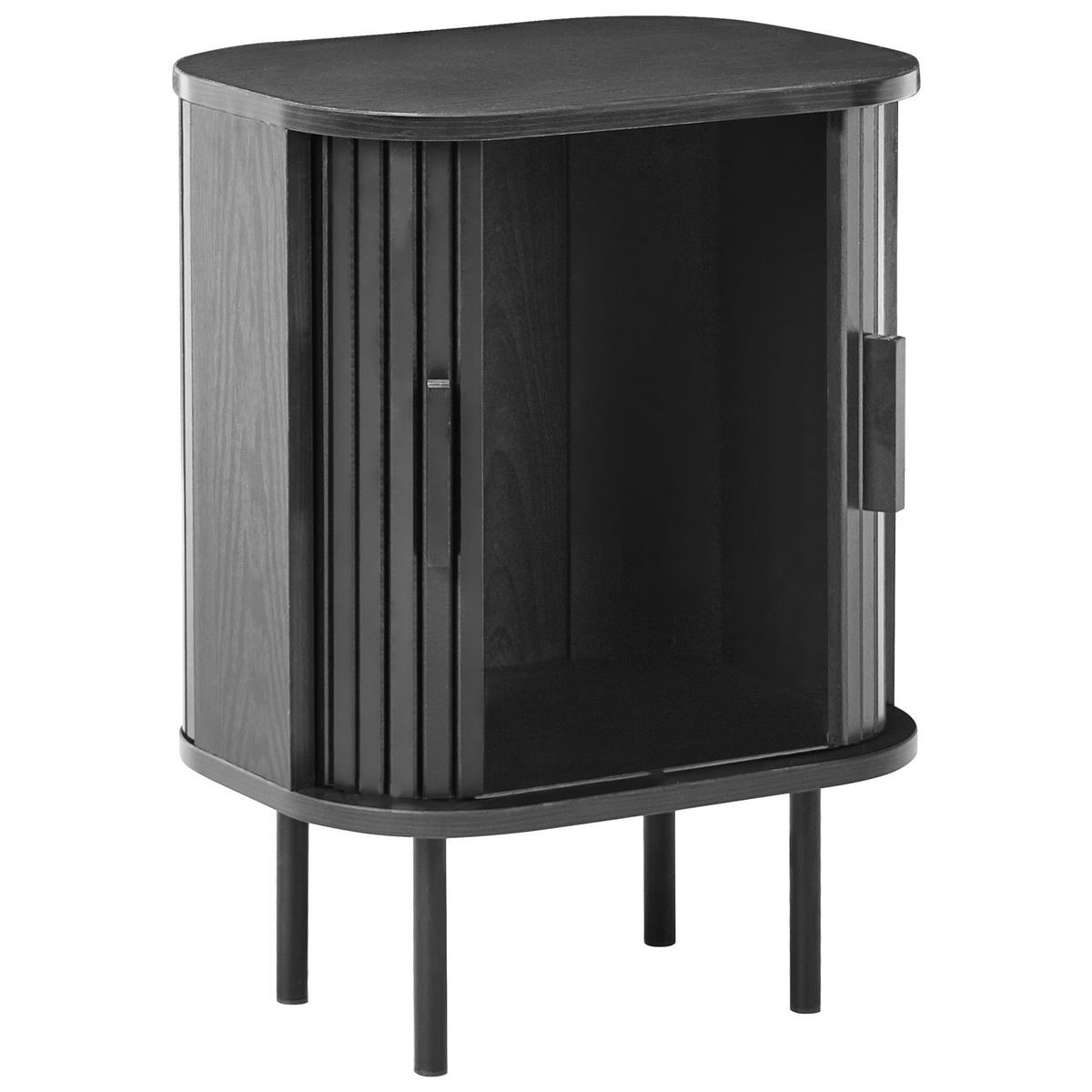 NACHTTISCH Schwarz Bradley - Schwarz, Holzwerkstoff (30/40/55cm) - Beliani