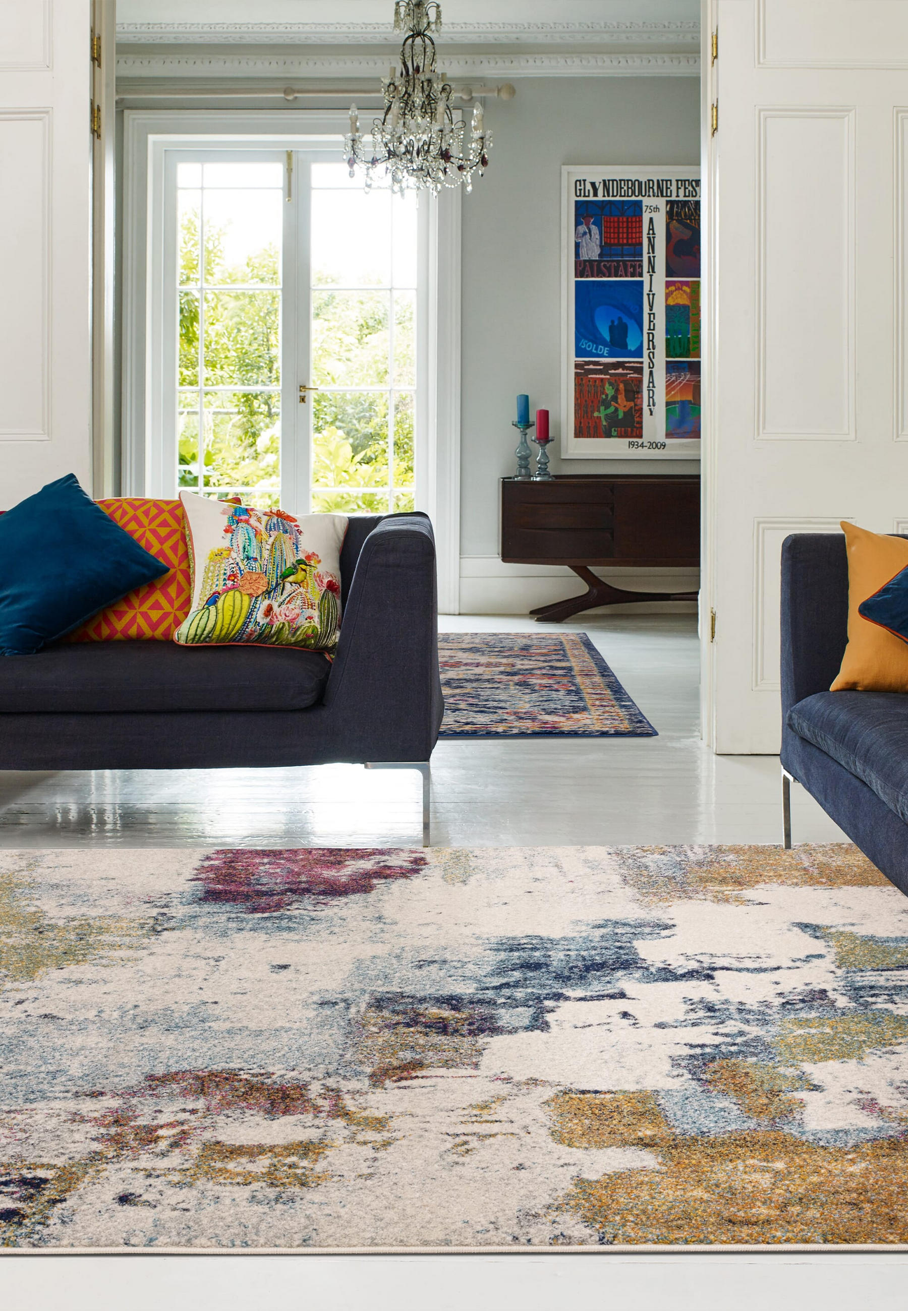 TEPPICH Kunstfaser kurzflor abstrakt bunt LODI-Padana, 120x170 cm - Multicolor, Textil (120/170cm) - KADIMA DESIGN