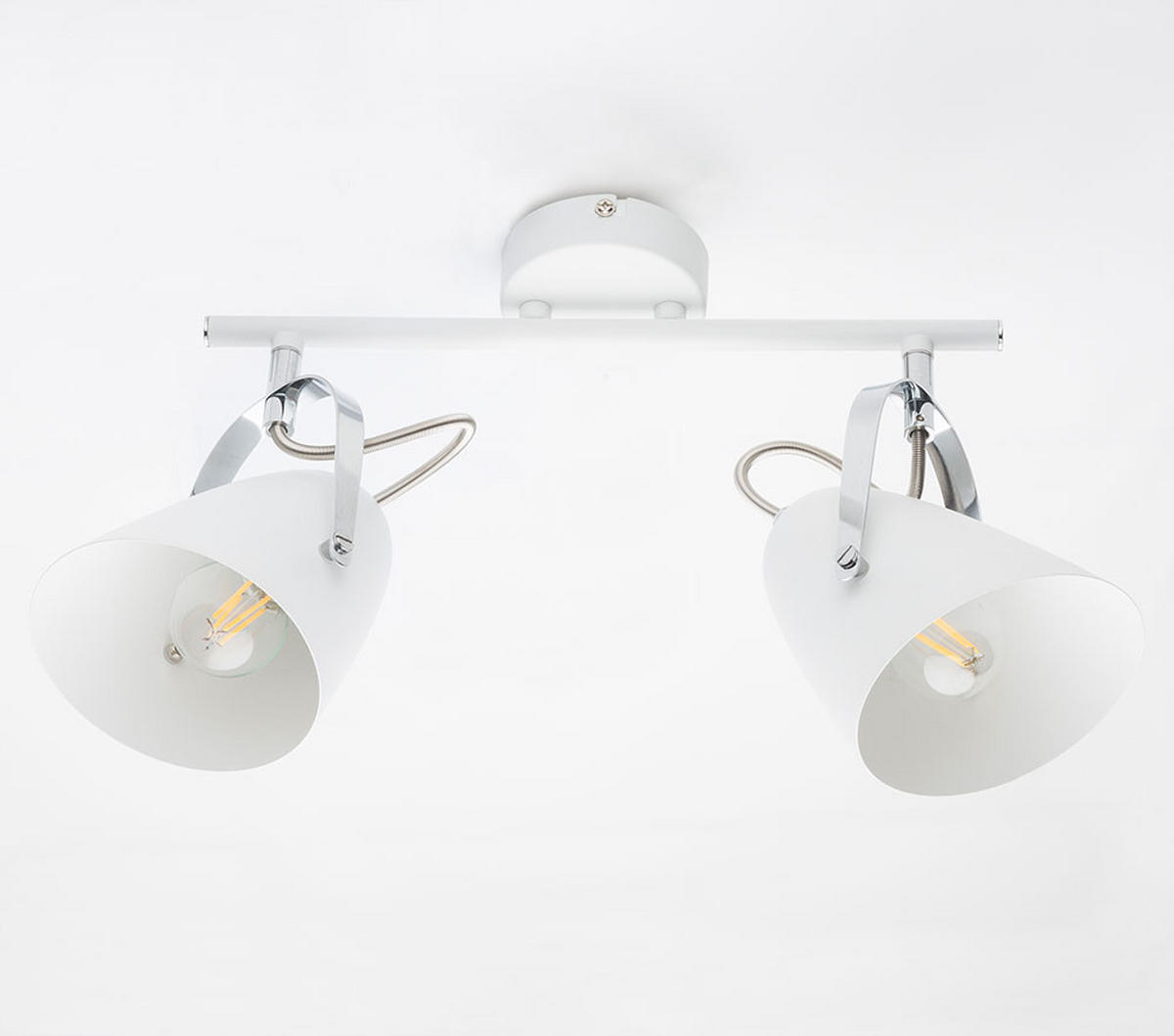 DECKENLEUCHTE ARMECA Metall Weiß - Weiß, Metall (32.5/11.5/24cm) - Globo Lighting