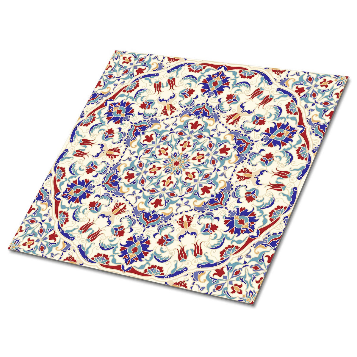 FLIESENAUFKLEBER 9 Stück 30x30 cm selbstklebend Mandala - Multicolor, Textil (30/1.6/30cm) - TULUP