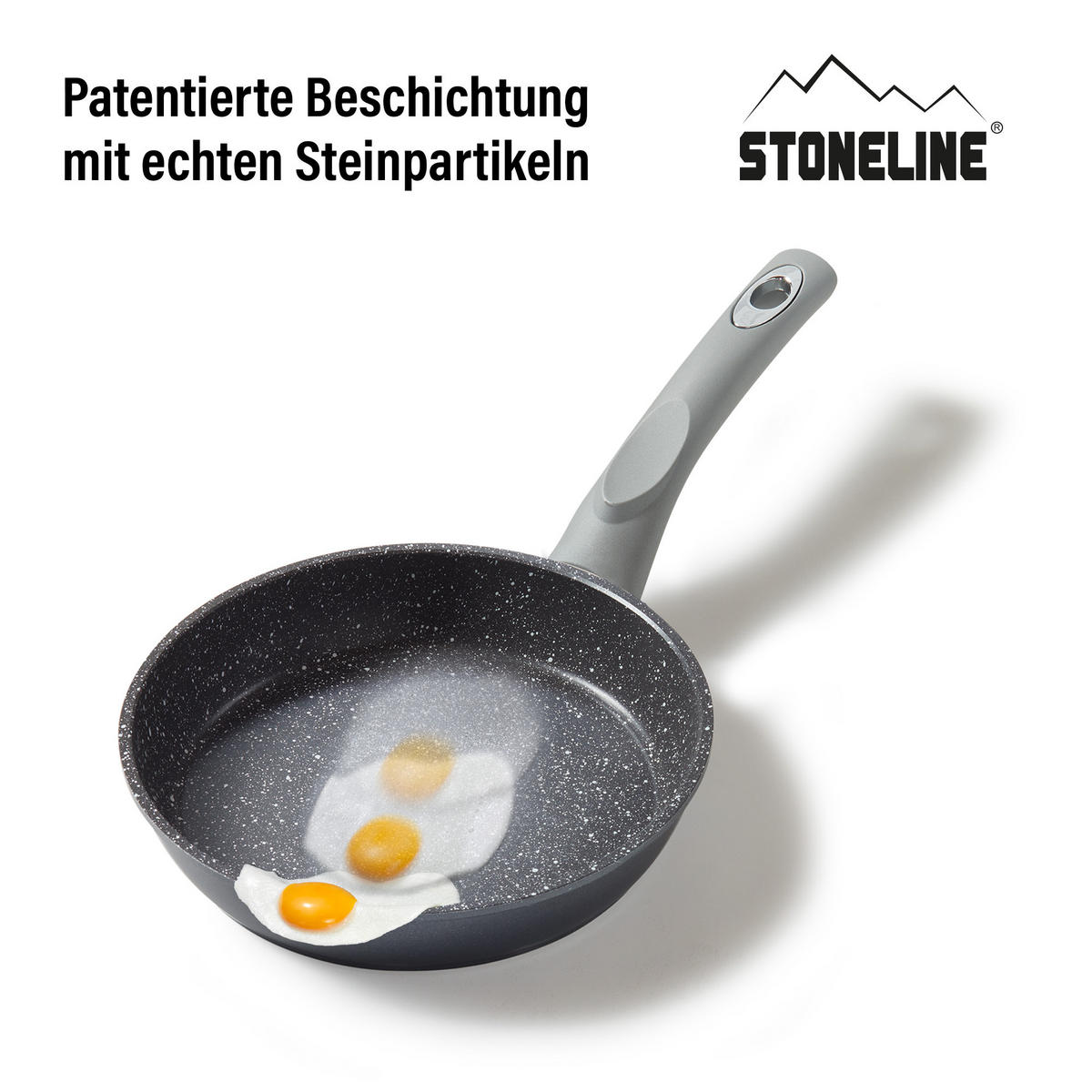 BRATPFANNE - Grau, Metall (18cm) - Stoneline