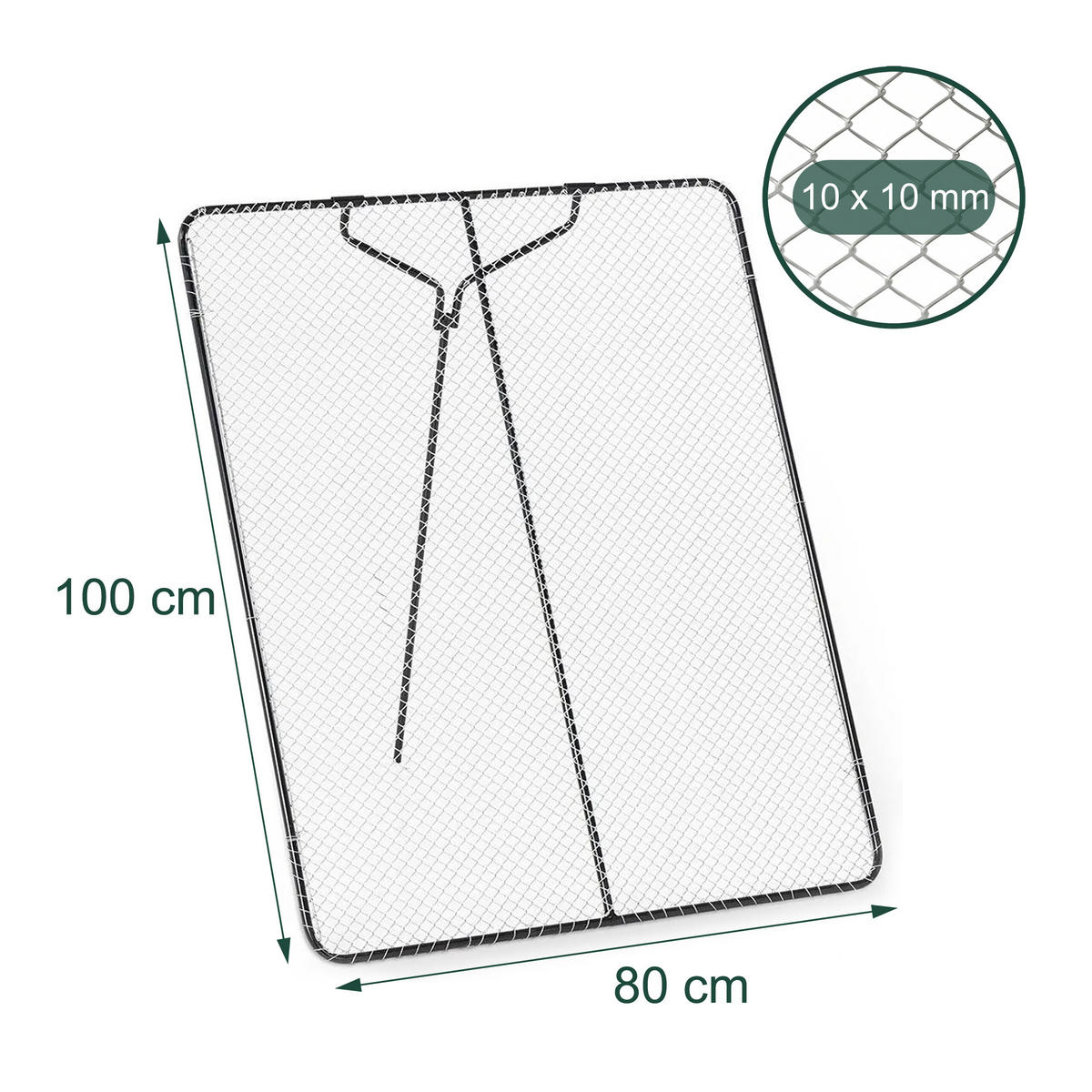 SITO Antracit oceľ 100x80 cm - viacfarebná, kov (80/100/3cm) - Relaxdays