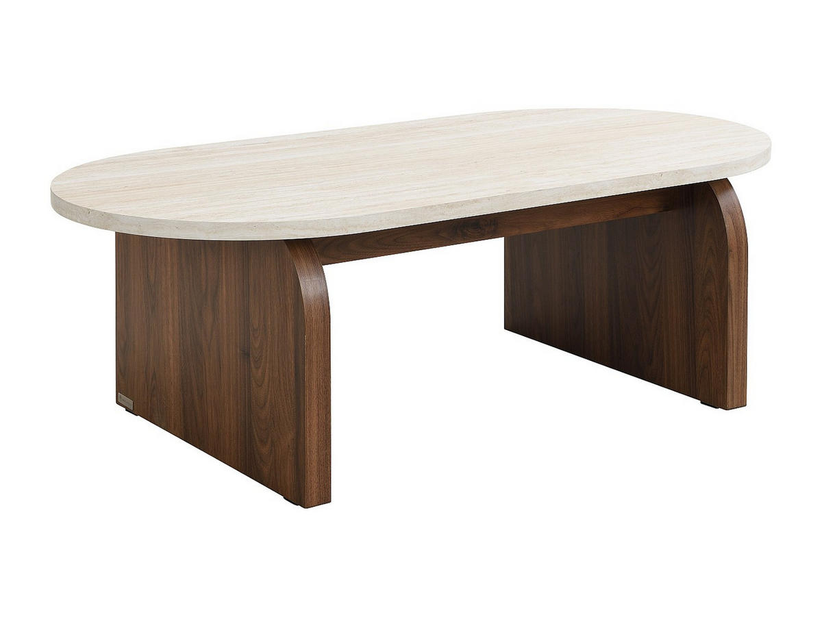 COUCHTISCH - 120 cm x 60 cm - holz - beige Elrada - Beige, Holz (60/120/40cm) - Vente-Unique