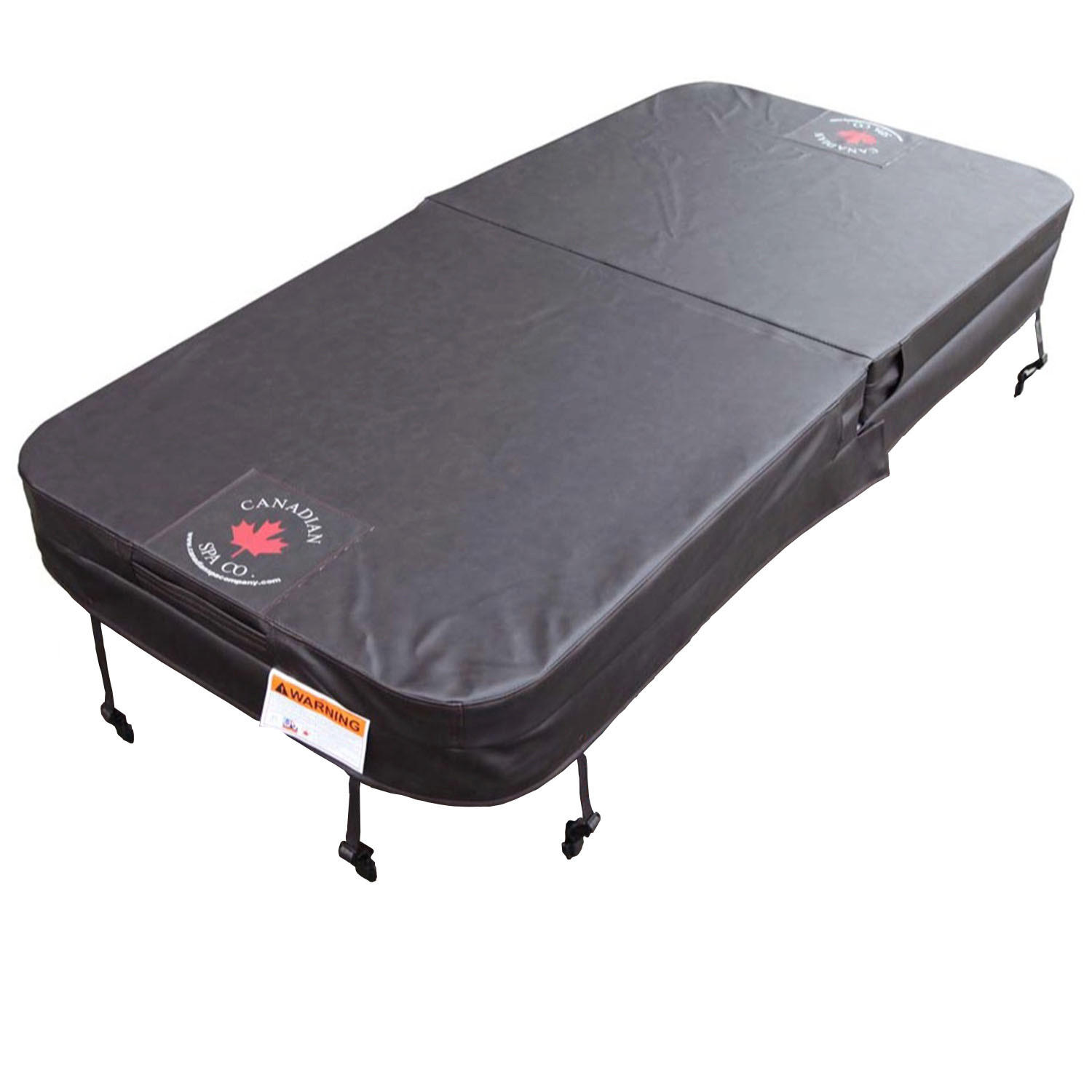 WHIRLPOOL ISOLIERABDECKUNG Yukon braune Whirlpool-Abdeckung - Braun, Leder (100/213cm) - Canadian Spa Company