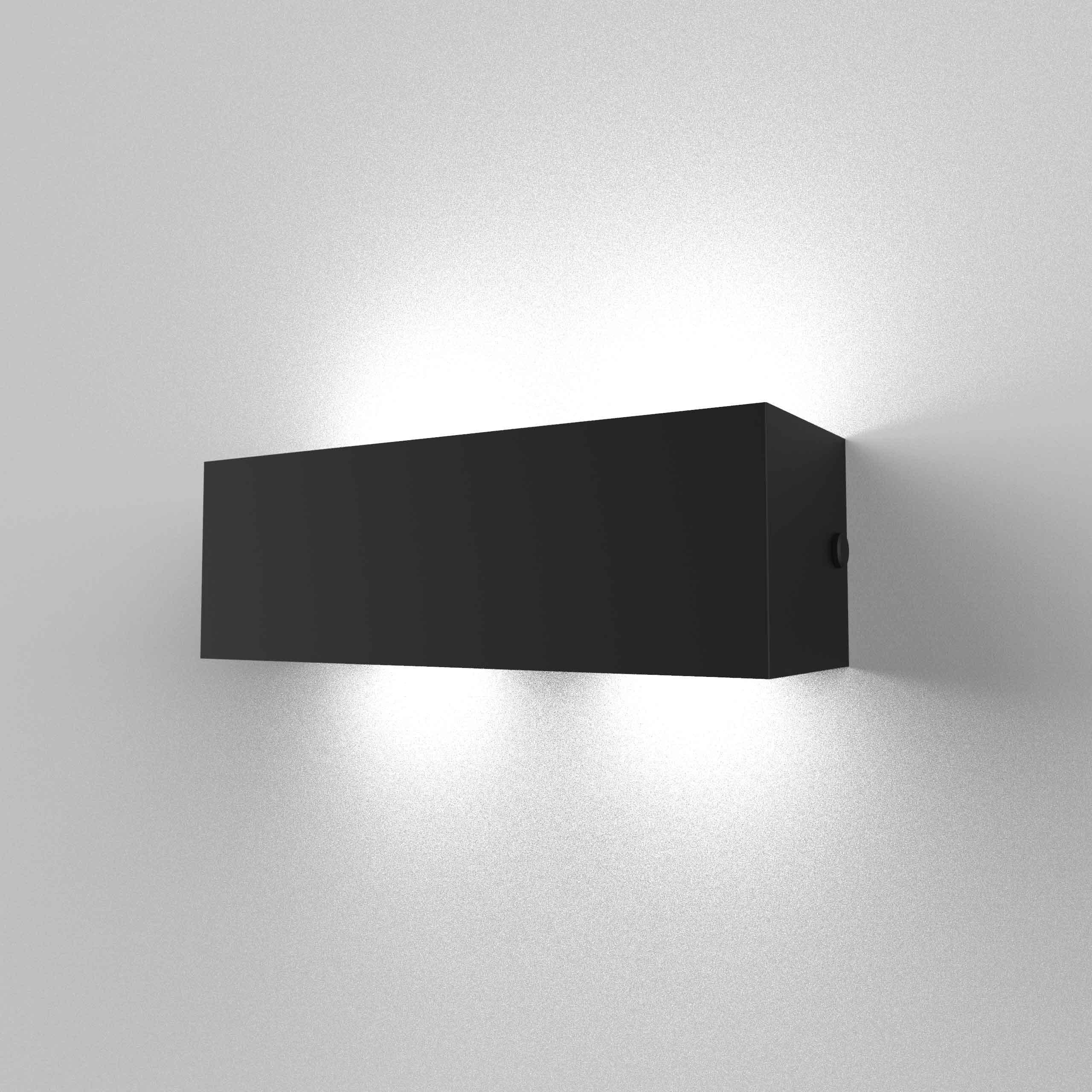 WANDLEUCHTE Desmo - Schwarz, Metall (30/10/10cm) - Lumicom