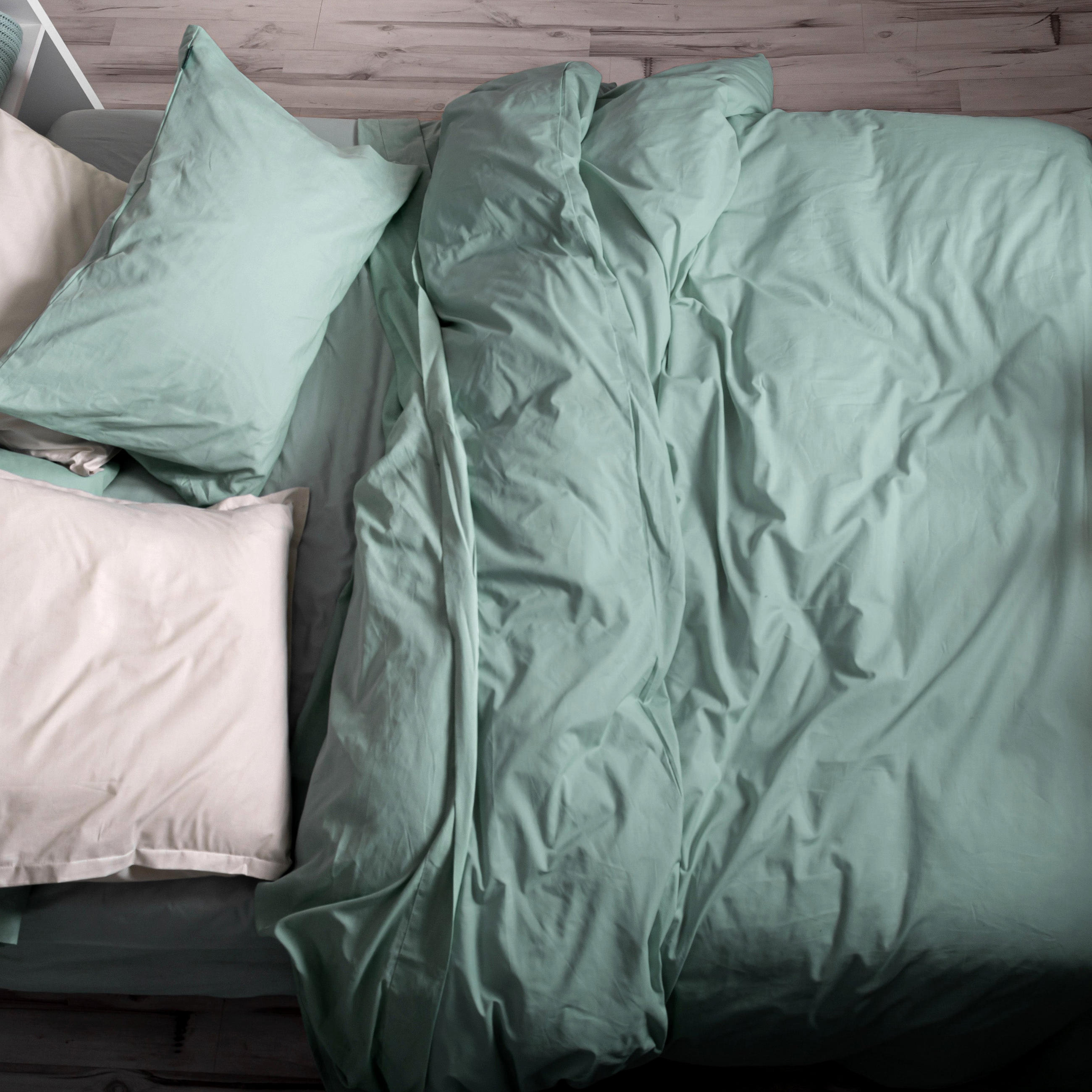 BETTBEZUG basic 180x220 cm (komfortgrösse) minze - Mintgrün, Textil (180/220cm) - Happy Friday