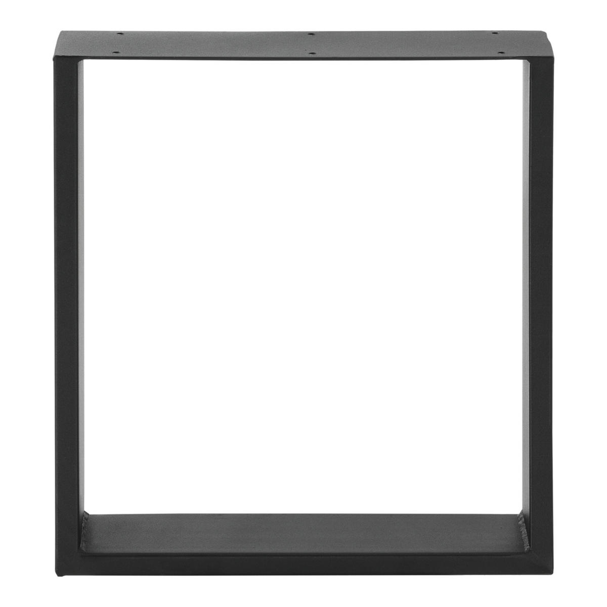 TISCHGESTELL-SET 2 TLG. Lülsfeld - Schwarz, Metall (40/43/8cm) - [en.casa]
