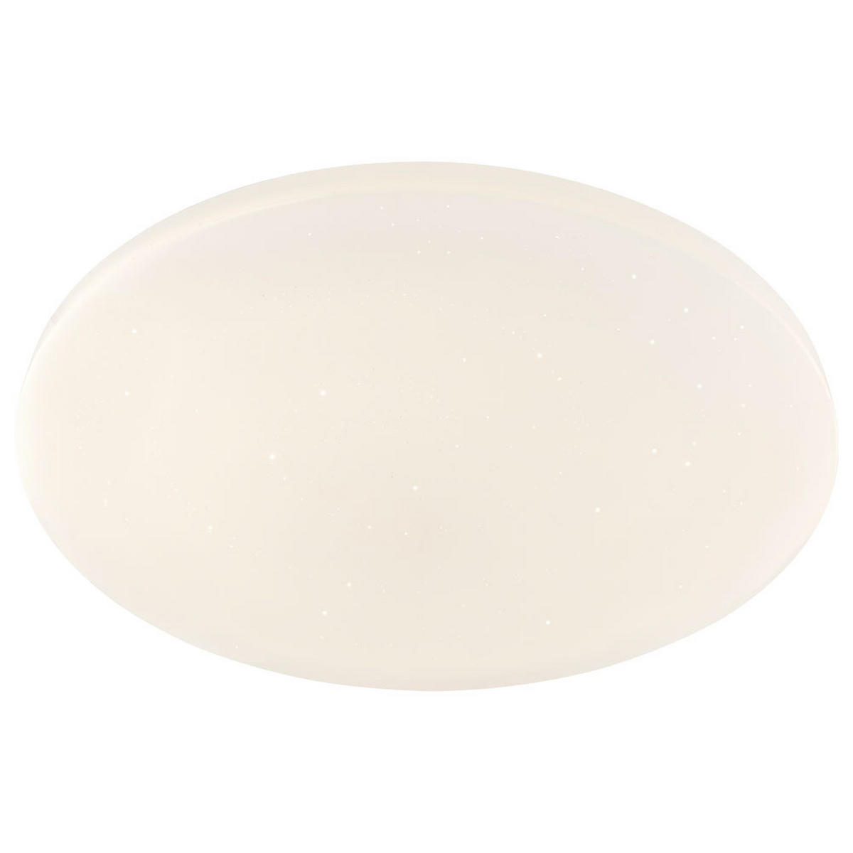 LED DECKENLEUCHTE Weiß Sternen-Effekt Fernbedienung - Weiß, Metall (54/54/7.6cm)