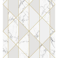 FOTOTAPETE Marmor-Optik 250 x 279 cm - Weiß, Papier (250/279cm) - ESTAhome