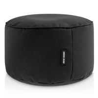 SITZSACK-HOCKER Pouf "Stay" 45x25cm - Schwarz, Textil (45/25/45cm) - Green Bean