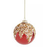 WEIHNACHTSKUGEL Glas BROUGH, Ø80 mm, Rot, Christbaumkugeln, Weihnachtsdeko Xmas, Christmas Deko - Rot, Glas (8/8/8cm) - home&you