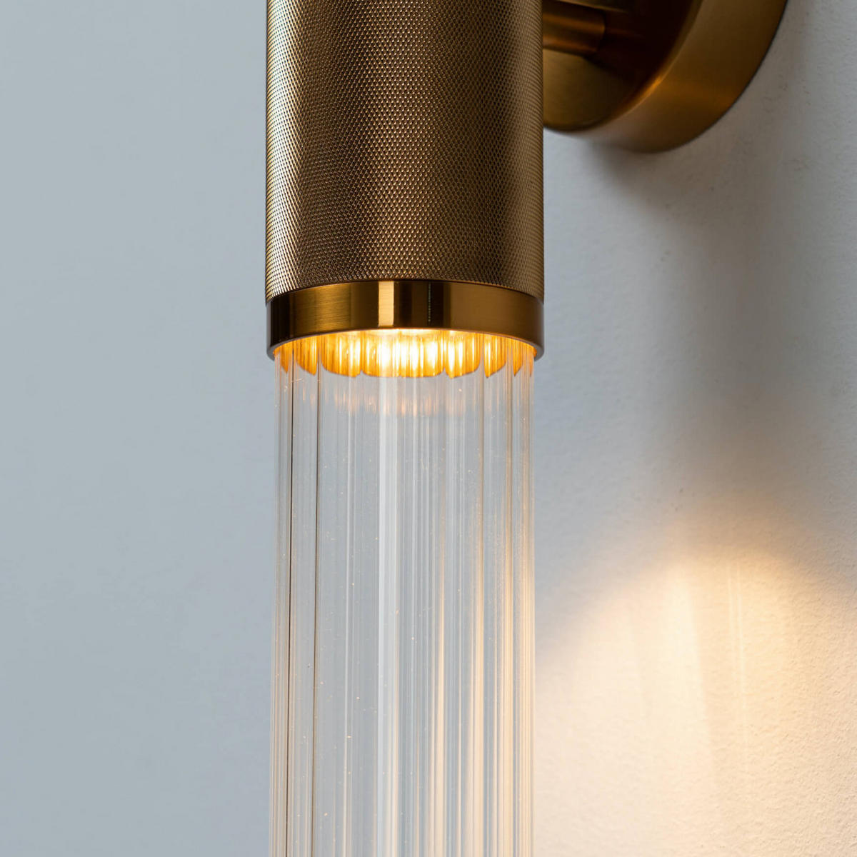WANDLEUCHTE Hita, Gold / Messing, 74cm - Goldfarben, Glas (12/74/74cm) - KOSILUM