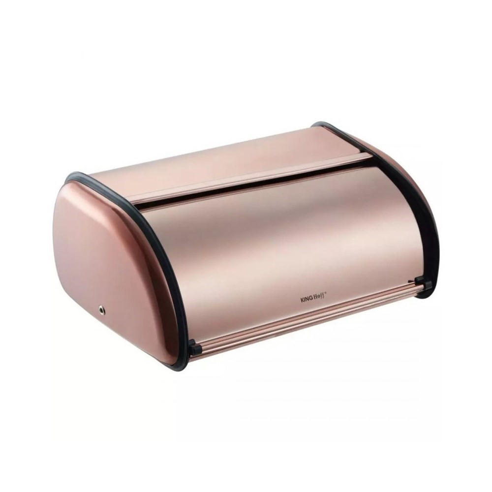 BROTKASTEN Rosa 36/24/15 cm KH1840 - Pink, Metall (24/15/36cm) - Kinghoff 