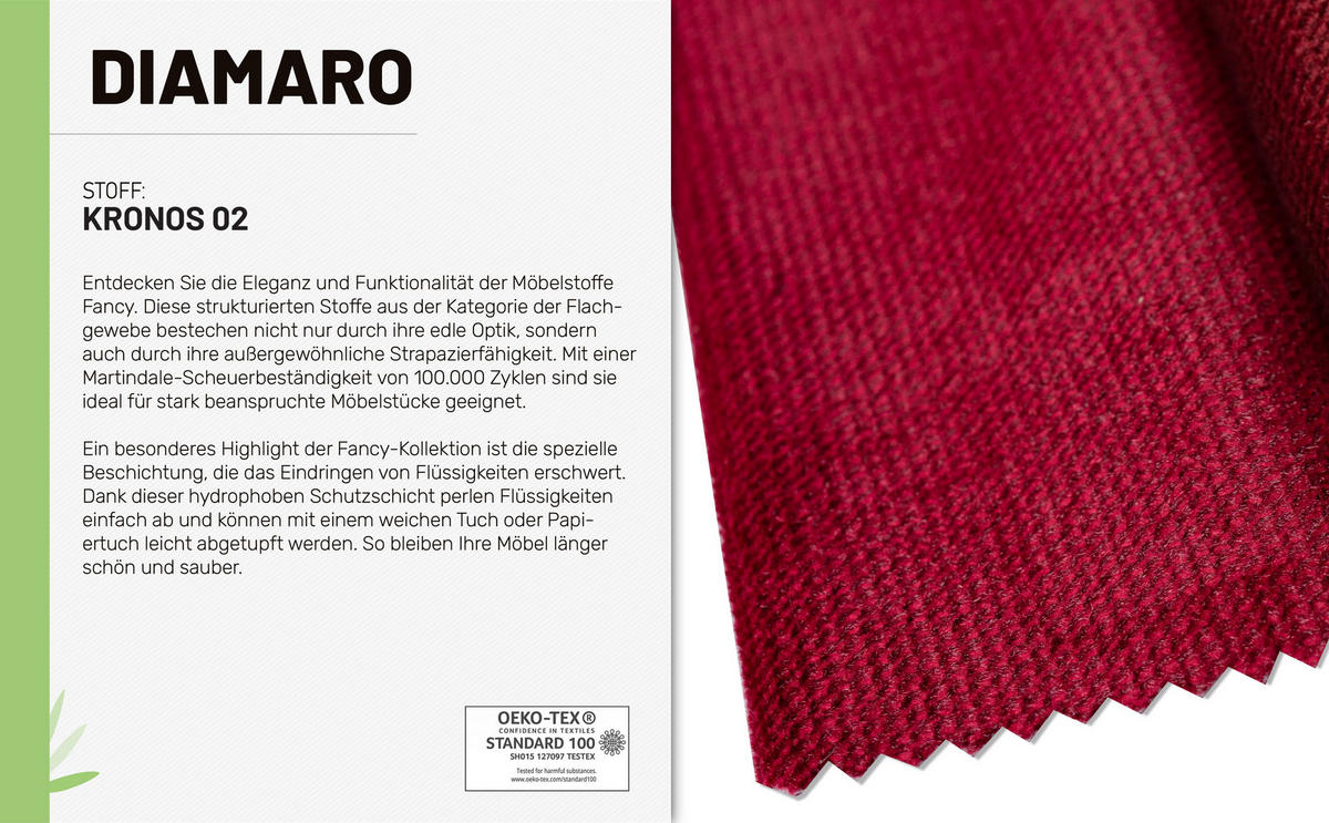 BOXBETT Diamaro 140x200 cm mit Bettkasten und Topper - Rot - Rot, Holz (140/200cm) - Panda Möbel