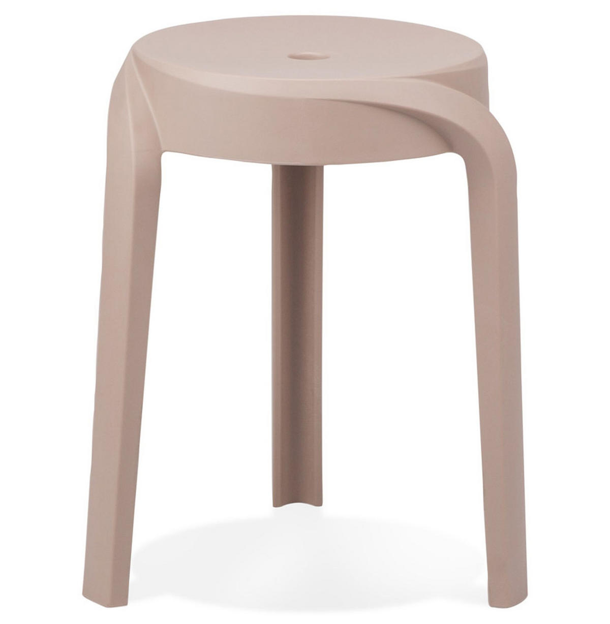 HOCKER POMPA beige - Beige, Kunststoff (36/45/35cm) - Légia Home
