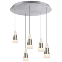 LED HÄNGELEUCHTE FRISO Metall Silber - Silberfarben, Metall (30/30/100cm) - Globo Lighting