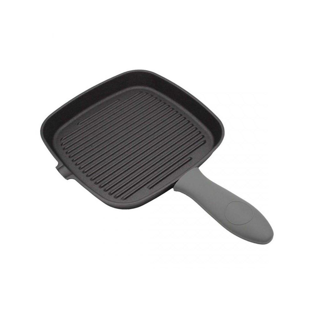 GRILLPFANNE Schwarz 38.5/24/4 cm 62012 - Schwarz, Kunststoff (24cm) - Brunbeste