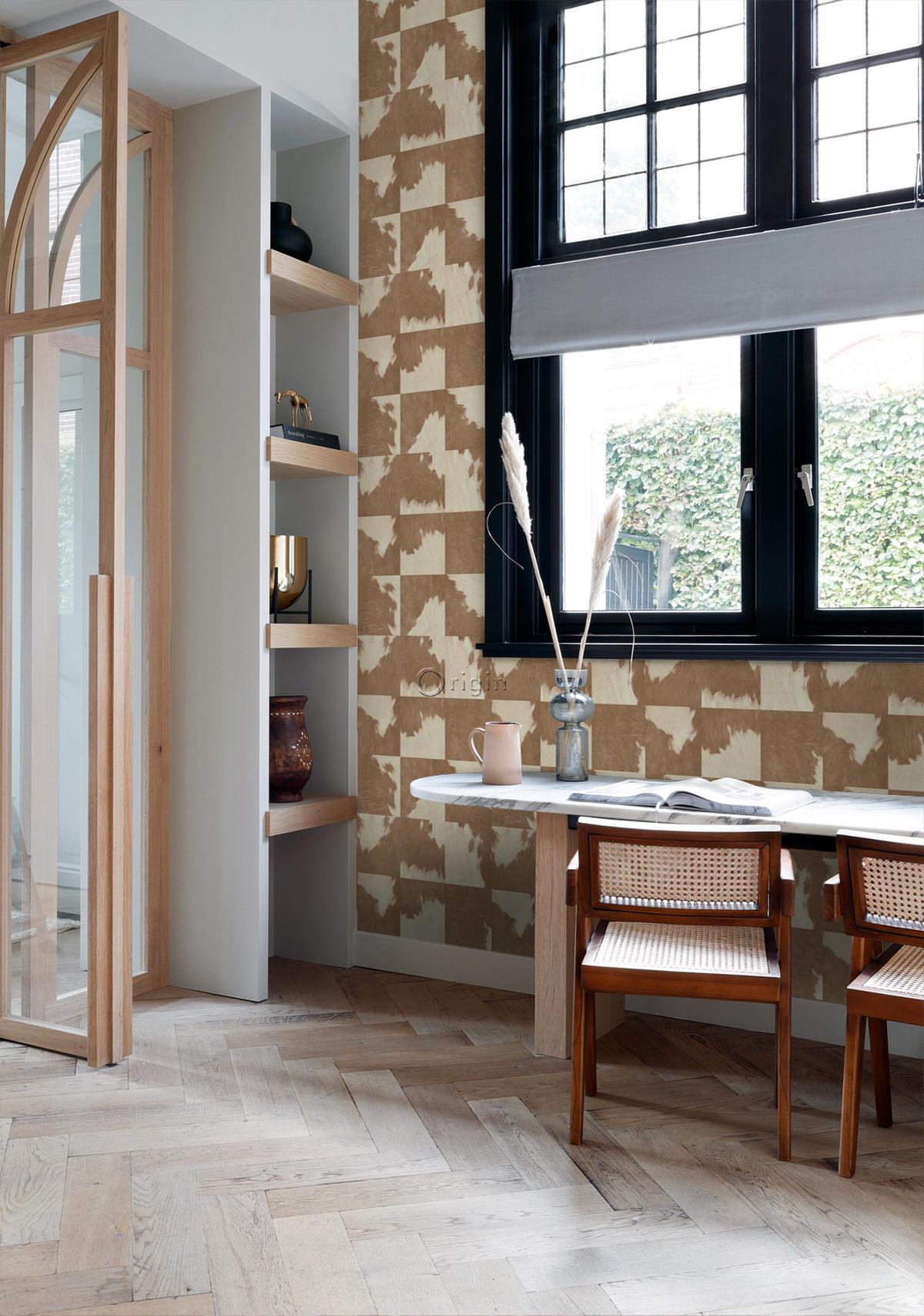 TAPETE Kuhfell-Optik 53 cm x 10.05 m - Braun, Papier (53/1000cm) - Origin Wallcoverings