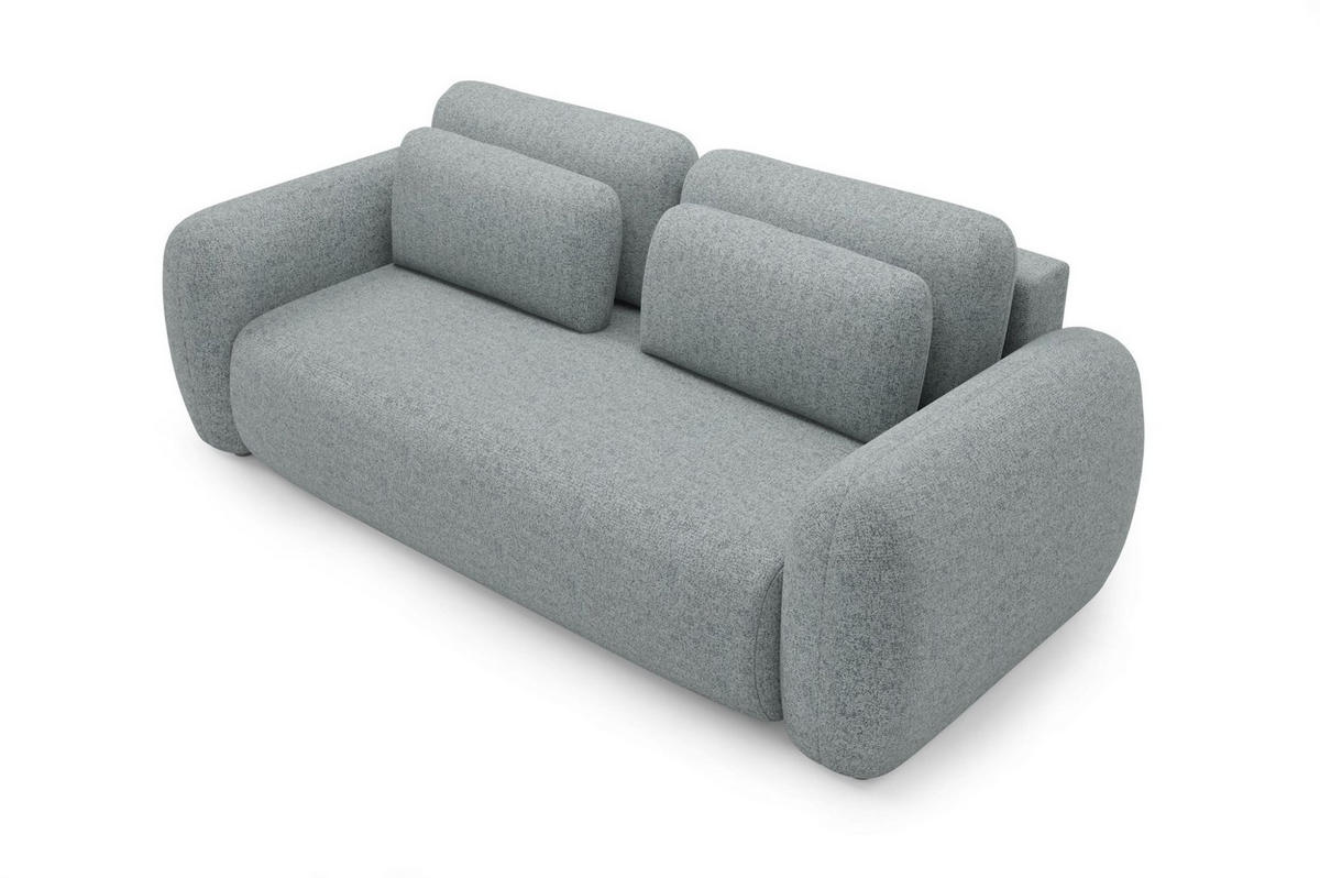 SCHLAFSOFA Gaston - Dunkelgrau, Holzwerkstoff/Textil (266/95/110cm) - Fun Möbel