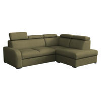 ECKSOFA Oslo 2rRLXp, Seite: Rechts 2R+R+LXP - Silberfarben/Grün, Holz/Textil (250/200cm) - MIRJAN24