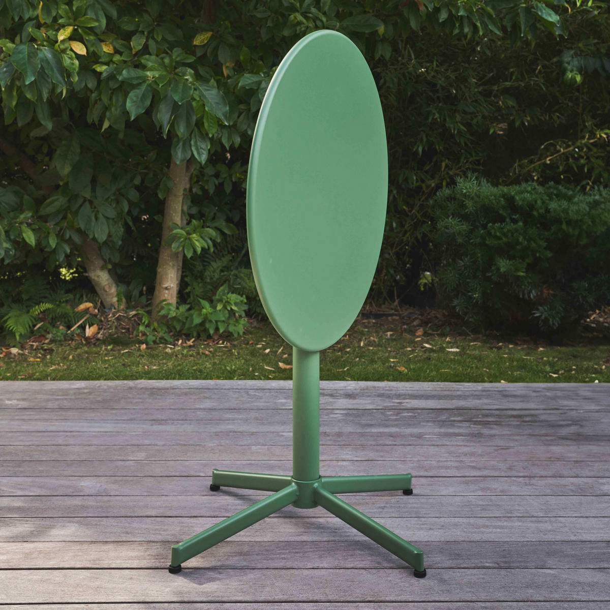 GARTENTISCH , klappbar, Kaktusgrünen - Dunkelgrün, Metall (90/50/72cm) - Oviala