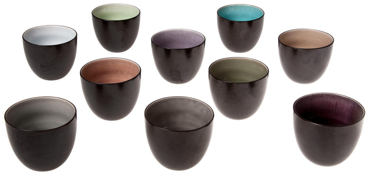ESPRESSOTASSE Streetfood 120 ml - 10 Stück - Multicolor, Keramik (0.12L) - Cosy & Trendy
