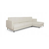 ECKSOFA Helmer Max In Stoff Baloo - Weiß, Holzwerkstoff/Textil (323/164cm) - Fun Möbel