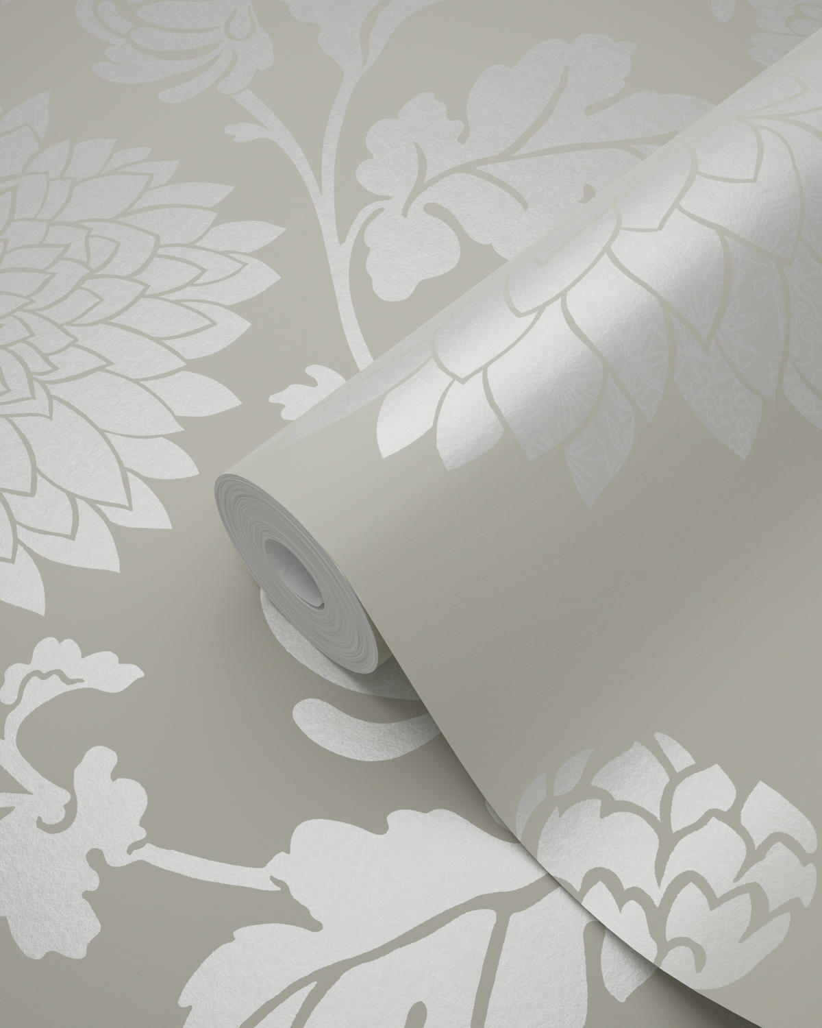 TAPETE Blumen 53 cm x 10.05 m - Beige, Papier (53/1000cm) - Origin Wallcoverings