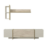 WOHNWAND Veyron Beige Granit Optik - Beige, Holzwerkstoff (180/45/32cm) - moebel17