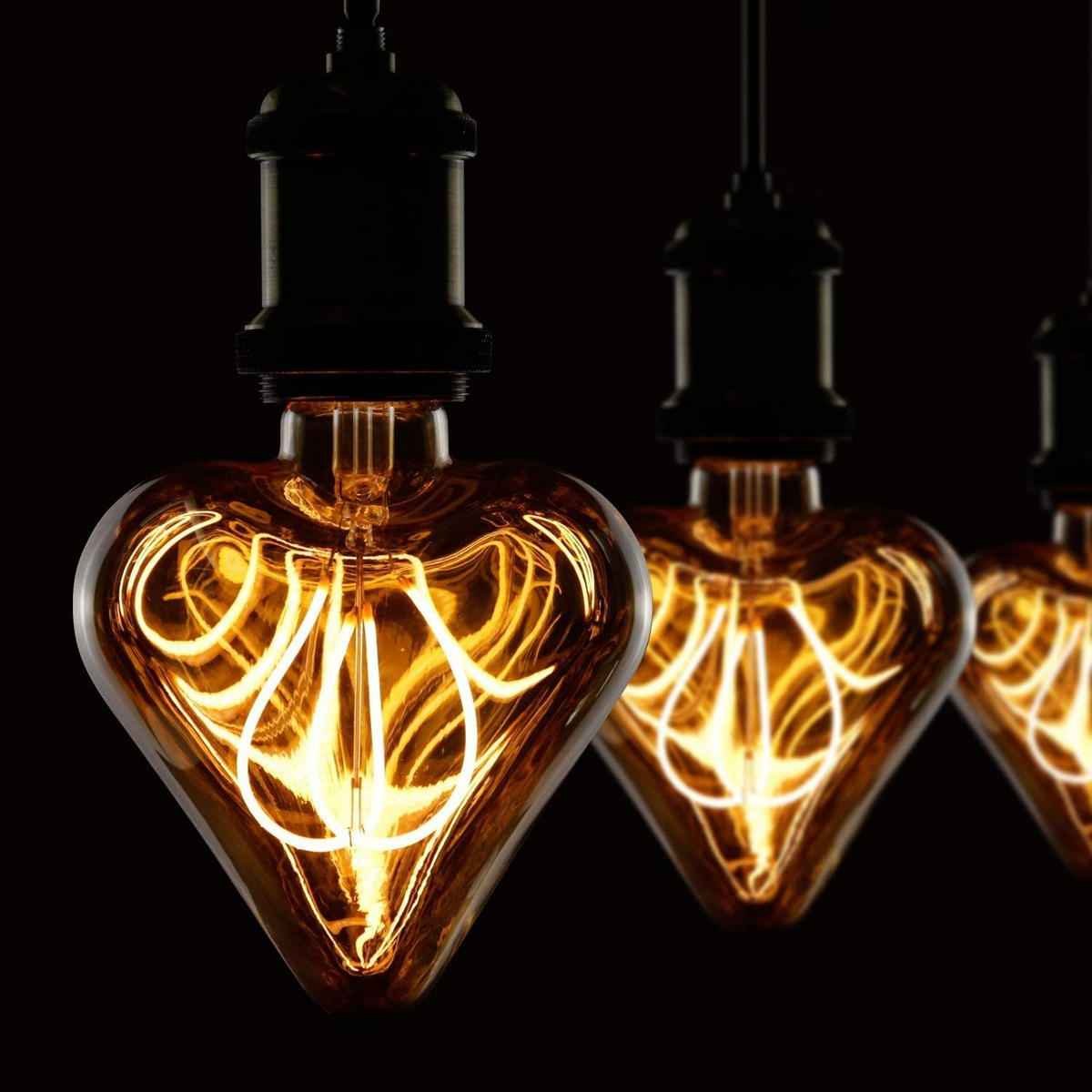 LED-LEUCHTMITTEL Aue II 15/11.5/6cm - Braun, Glas (11.5/6cm) - Nettlife