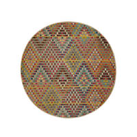 TEPPICH Casa Multicolor ø 120 cm rund - Multicolor, Textil (120/120cm) - benuta Nest
