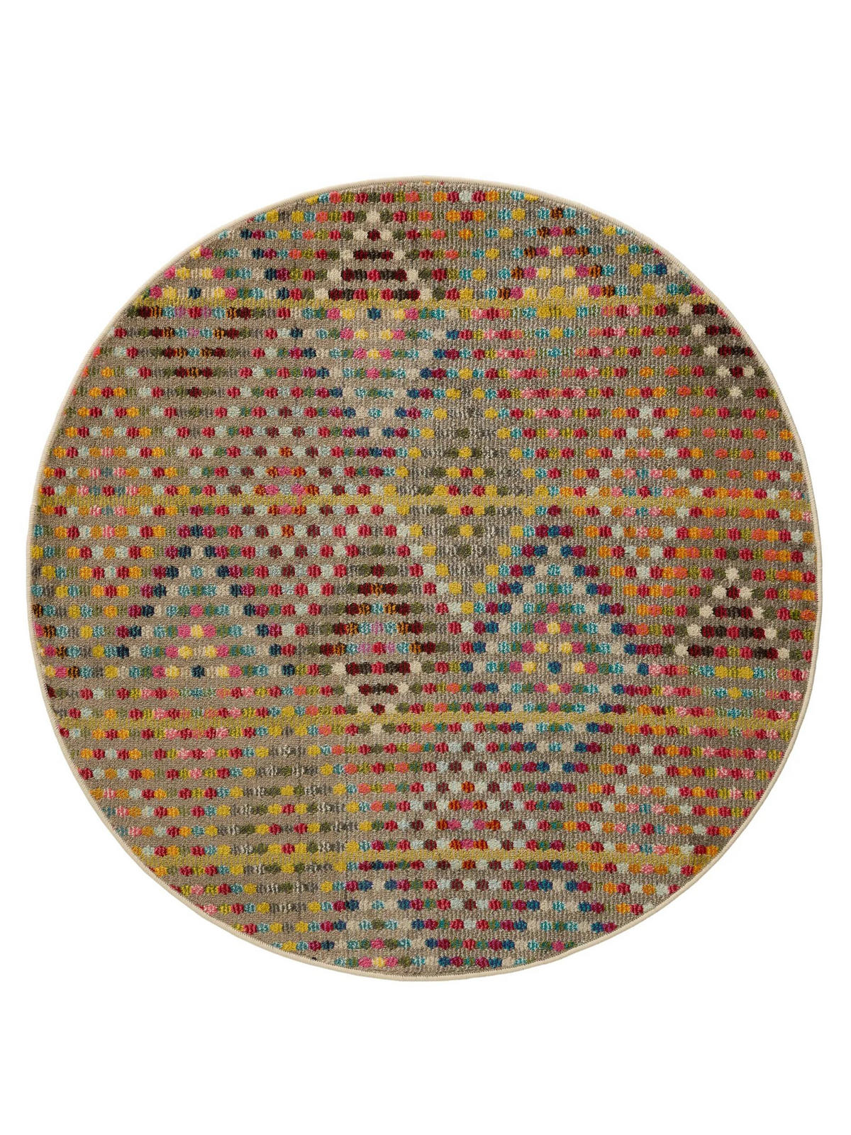 TEPPICH Casa Multicolor ø 120 cm rund - Multicolor, Textil (120/120cm) - benuta Nest