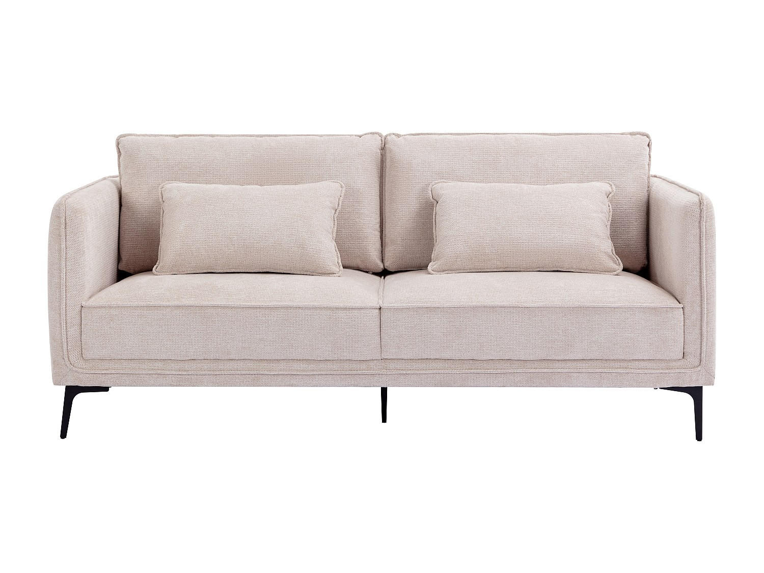SOFA ohne Schlafmöglichkeit - 3 Personen - Stoff - Beige - - Beige, Textil (194/86/80cm) - Vente-Unique