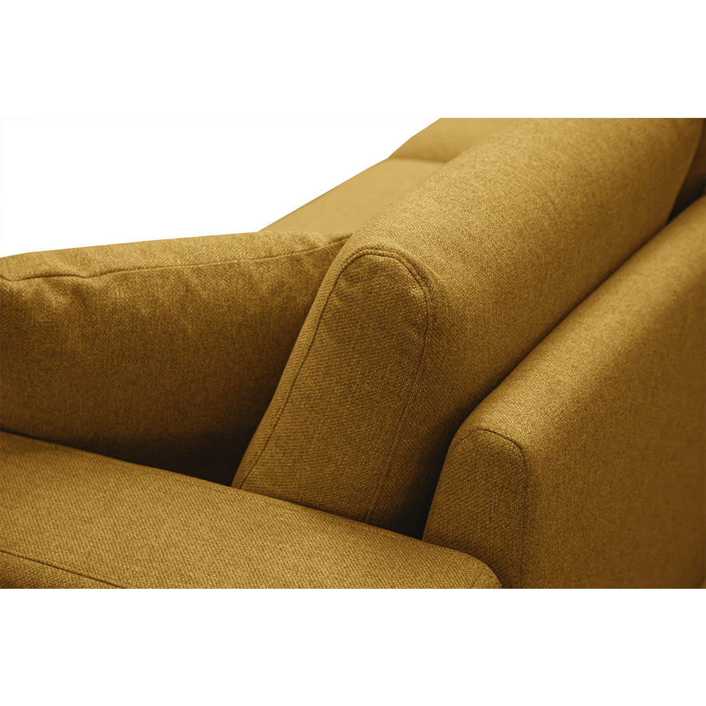 Thumbnail - Courtois Laville Sofa, Dunkelgelb, Textil, 3-Sitzer, Rechteckig, 203x87x96 cm, Wohnzimmer, Sofas & Couches, Sofas, 2-Sit...