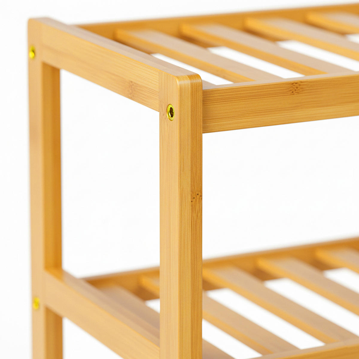 SCHUHREGAL - Hellbraun, Holz (69/40/27cm) - Relaxdays