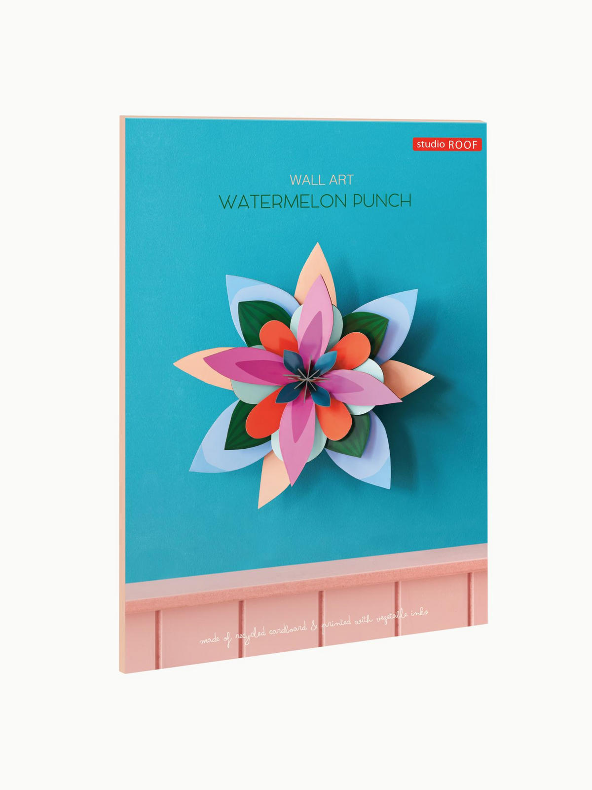 WANDDEKO Papierblumen-Blüte 10/32 cm - Multicolor, Wellpappe (10/32/32cm) - KUNSTLOFT