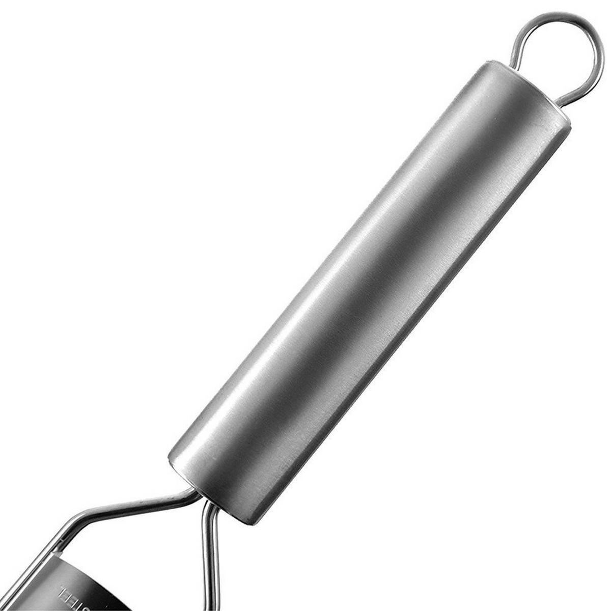 KÜCHENREIBE Flache Stahl 24 cm - Silberfarben, Metall (4/38/1.5cm) - Orion 