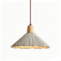 PENDELLEUCHTE Beton & Holz, Wabi Sabi 16CM - Gelb, Naturmaterialien (16/26/16cm) - Authentics